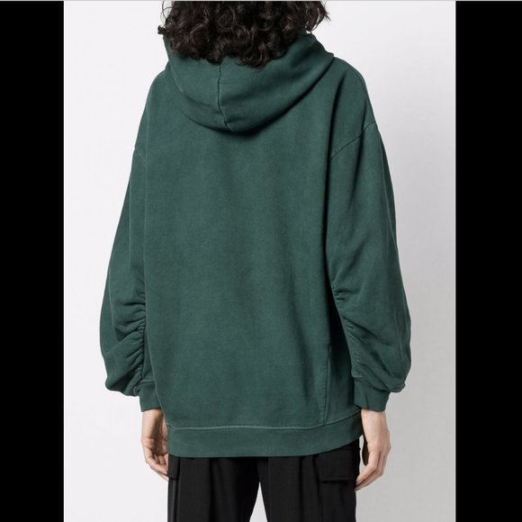 LEVI'S MADE AND CRAFTED LONG SLEEVE ARBOR GREEN OVERSIZED HOODIE - Picture 2 of 5